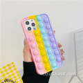 Custodia 3D in silicone arcobaleno per iPhone 11